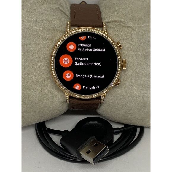 Fossil Gen 4 Authentic Digital Dial Smart Watch Custom Band FTW6015 ZA286 - Picture 1 of 12